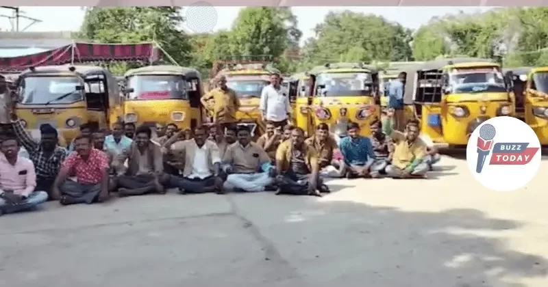 hyderabad-auto-drivers-protest-mahalakshmi-scheme